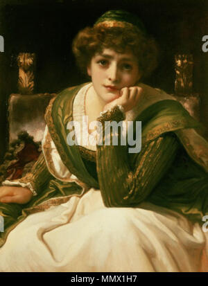 Desdemona. circa 1888.   Frederic Leighton, 1st Baron Leighton  (1830–1896)      Description British painter, sculptor and politician  Date of birth/death 3 December 1830 25 January 1896  Location of birth/death Scarborough London  Work period circa 1855-1896  Work location London  Authority control  : Q160252 VIAF:?18031604 ISNI:?0000 0000 8339 6135 ULAN:?500030022 LCCN:?n80079496 NLA:?35556809 WorldCat Desdemona (Othello) by Frederic Leighton Stock Photo