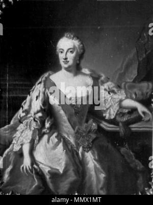 Desmarées - Maria Anna Sophia of Saxony, Electress of Bavaria Stock Photo
