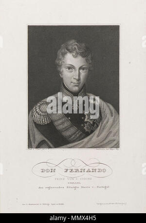 Ferdinand II of Portugal (1816-1885). German prince, king of Portugal ...