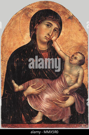 Madonna and Child. 1280s. Duccio di Buoninsegna - Madonna and Child - WGA06708 Stock Photo