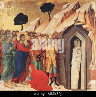 Duccio di Buoninsegna - Resurrection of Lazarus Stock Photo - Alamy
