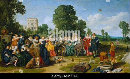 The fête champetre.[1]. 1627. Fete Champetre (1627) Dirck Hals Stock Photo