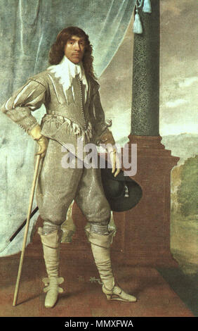 .  Deutsch: James Hamilton, 1. Duke of Hamilton (1606–1649), schottischer Adliger English: James Hamilton, 1. Duke of Hamilton (1606–1649), Scottish nobleman  . 1629. 1st Duke of Hamilton by Daniel Mytens Stock Photo