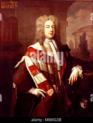 . Portrait of John Perceval, 1st Earl of Egmont (1683-1748)  . Contemporary portrait. 1stEarlOfEgmont2 Stock Photo