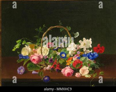 Flowers. circa 1860. Flowers by Horace Aumont Stock Photo