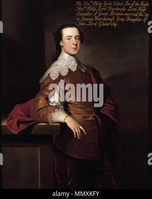 . Philip Yorke, 2nd Earl of Hardwicke (1720-1790)  . 1740. Allan Ramsay 2ndEarlOfHardwicke Stock Photo