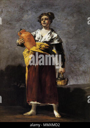 Spanish: La aguadora The Water Carrier. between 1808 and 1812. Francisco de Goya y Lucientes - Water Carrier - WGA10058 Stock Photo
