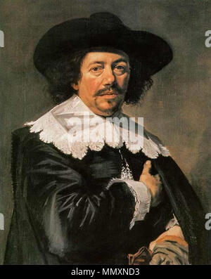 Portrait of a man, possibly Johan de Wael (1594-1663). circa 1638. Frans Hals - portrait of possibly Johan de Wael c.1638 Stock Photo