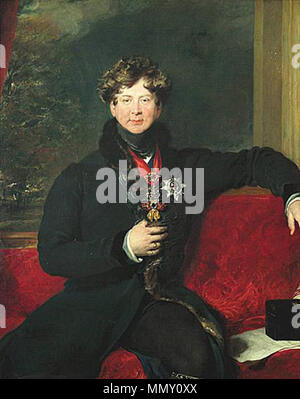 .  English: Portrait of George IV. of the United Kingdom  English: George IV . 1822. George IV. of the United Kingdom Stock Photo