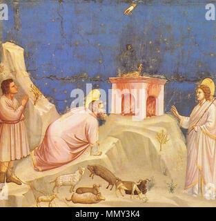 A fresco by Giotto from the Legend of St. Francis series, depicting the ...