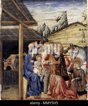 Giovanni di Paolo - The Adoration of the Magi - Walters 37440 Stock ...