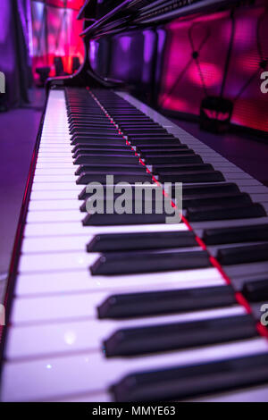 grand piano on the stage before the performance Stock Photo