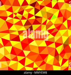 abstract vector geometric triangle background - orange and yellow Stock Vector
