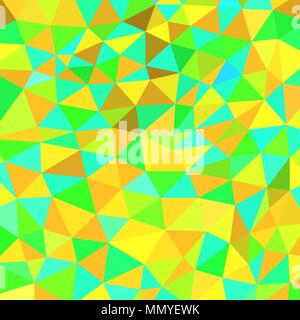 abstract vector geometric triangle background - yellow, green and blue Stock Vector