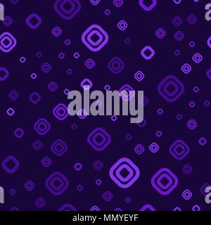 vector seamless pattern - chaotic violet rhombuses Stock Vector