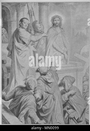 . Pilate Pontius and Christ before the Jews Heinrich Hofmann 6 Stock Photo