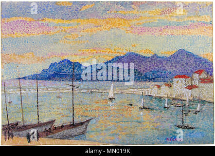 Henri-Edmond Cross (1856-1910) - Antibes Afternoon 1908 Stock