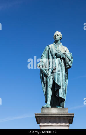 Bronze statue of William Pitt the Younger by Sir Francis Leggatt Chantrey Stock Photo