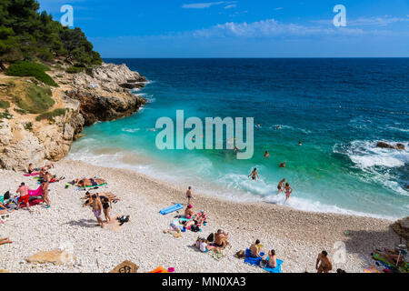Hawaii beach in Pula, Croatia Stock Photo