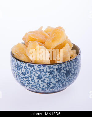 apple dry in bowl or dried apple slices Stock Photo