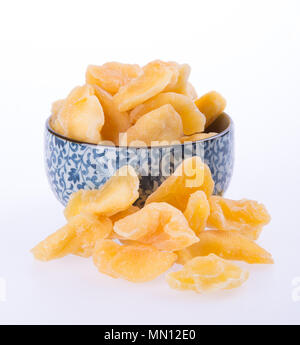 apple dry in bowl or dried apple slices Stock Photo