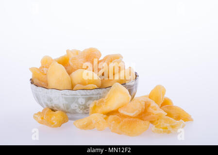 apple dry in bowl or dried apple slices Stock Photo