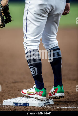 Alex Verdugo. Baseball action during the Los Angeles Dodgers game against  San Diego Padres, the second game of the Major League Baseball Series in Me  Stock Photo - Alamy