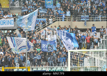 Torino, Italy. 13th May, 2018. supporters SPAL during the Serie A football match between Torino FC and SPAL at Stadio Grande Torino on 13th May, 2018 in Turin, Italy. Credit: FABIO PETROSINO/Alamy Live News Stock Photo