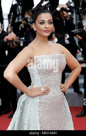 Cannes, France. 13th May, 2018. Aishwarya Rai attending the 'Sink or Swim / Le grand bain' premiere during the 71st Cannes Film Festival at the Palais des Festivals on May 13, 2018 in Cannes, France Credit: Geisler-Fotopress/Alamy Live News Stock Photo