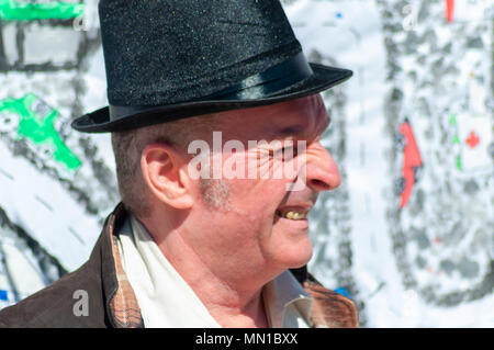 Glasgow, Scotland, UK. 13th May, 2018. As part of the Southside Fringe, Langside 450 is held at The Arena in Queen's Park which marks 450 years since the Battle of Langside. Credit: Skully/Alamy Live News Stock Photo