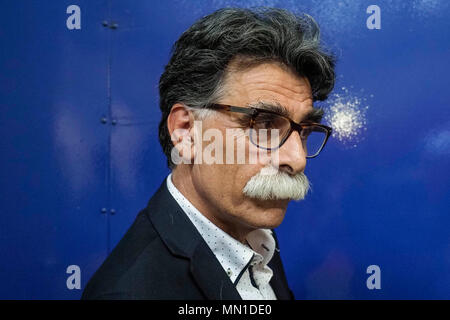 Turin, Italy. 13th May, 2018. Turin. Kader Abdolah at the Book Fair. in the picture: Kader Abdolah Credit: Independent Photo Agency/Alamy Live News Stock Photo