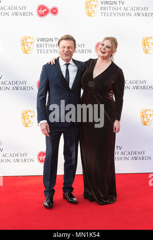 London, UK. 13th May 2018. Sean Bean and Ashley Moore attend the Virgin TV British Academy Television Awards ceremony at the Royal Festival Hall. Credit: Wiktor Szymanowicz/Alamy Live News. Stock Photo