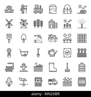 Agriculture icon, isolated on white background Stock Vector