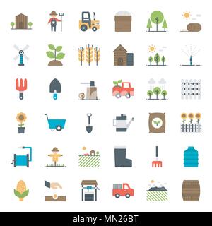 Agriculture icon, isolated on white background Stock Vector