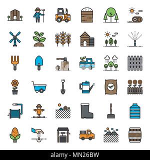 Agriculture icon, isolated on white background Stock Vector