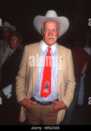 CENTURY CITY, CA  - JULY 28: Actor Richrd Farnsworth attends Golden Boot Awards on July 28, 1990 at the Century Plaza Hotel in Century City, California. Photo by Barry King/Alamy Stock Photo Stock Photo