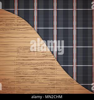 Infrared Underfloor heating system Stock Vector