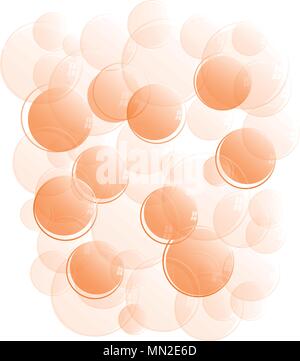 brown soap bubbles vector Stock Vector