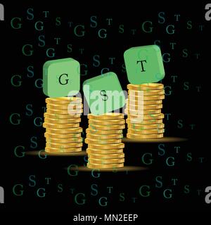 gst vector illustration Stock Vector