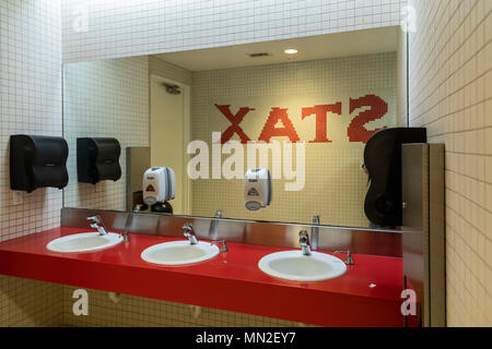 Memphis, Tennessee - A restroom at the Stax Museum of American Soul Music, the former location of Stax Records. Stock Photo
