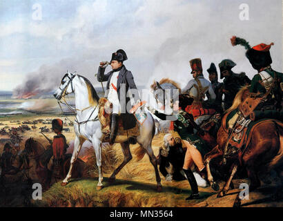 Napoleon at the Battle of Wagram. July 6, 1809 Stock Photo