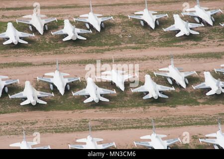 Retired Aircraft Sit In The 309th Aerospace Maintenance And ...