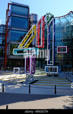 Channel 4 Television studios on Horseferry Road London. Stock Photo