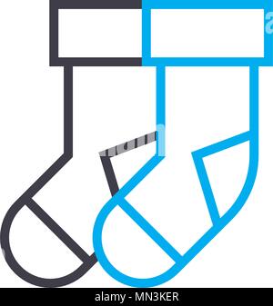 Baby socks icon, outline style - Stock Illustration [50729298] - PIXTA
