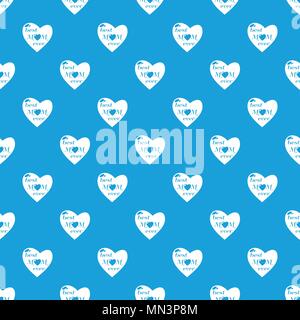 Best mother pattern vector seamless blue Stock Vector