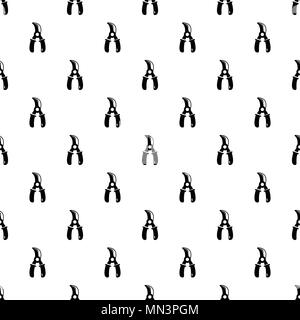 Grape scissors pattern vector seamless Stock Vector