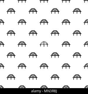 Arched train bridge pattern vector seamless Stock Vector