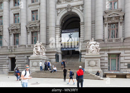 The exterior of the National Museum of the American Indian, downtown New York, New York city, USA Stock Photo