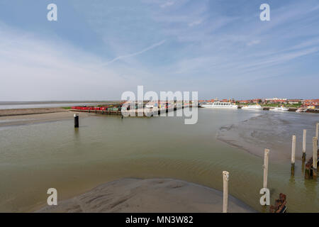 Island of Juist Germany. Insel Juist - Wattenmeer der Nordsee. Stock Photo