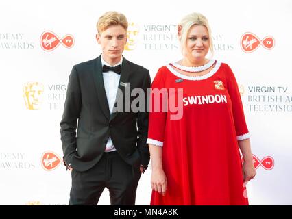 Charlie Cooper and Daisy May Cooper attend the Virgin TV British Academy Television Awards at Royal Festival Hall. London, UK. 13/05/2018 | usage worldwide Stock Photo